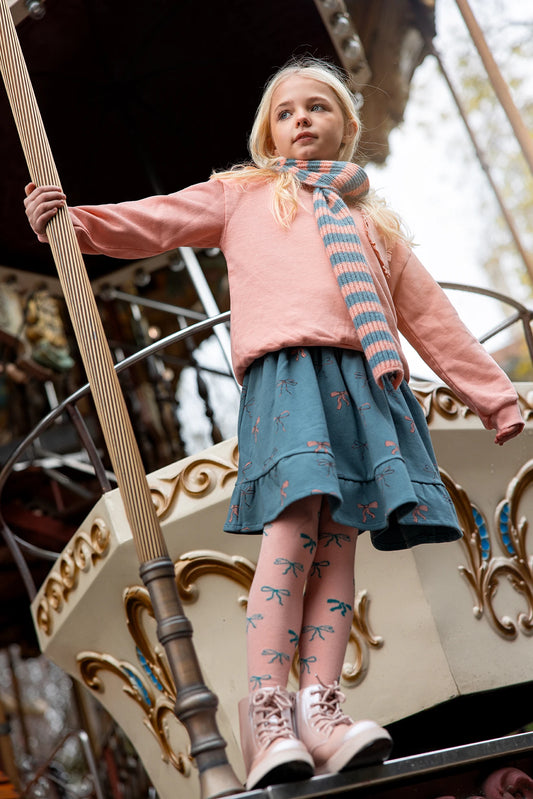 Falda volantes estampado de lazos- SPROET & SPROUT