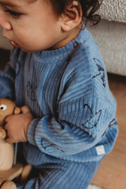 Sudadera velvet estampado paraguas- SPROET & SPROUT