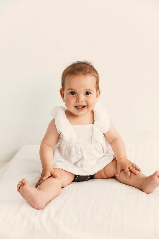 Vestido bordado con culote- PETIT INDI