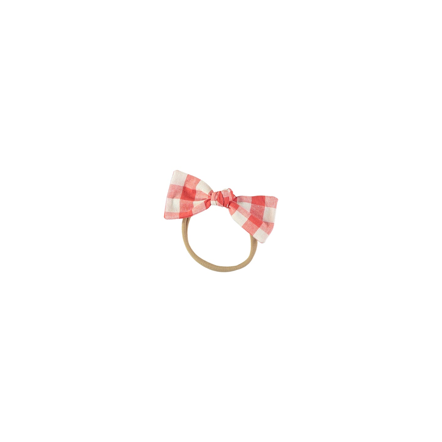 Diadema cuadro vichy rojo- PETIT INDI