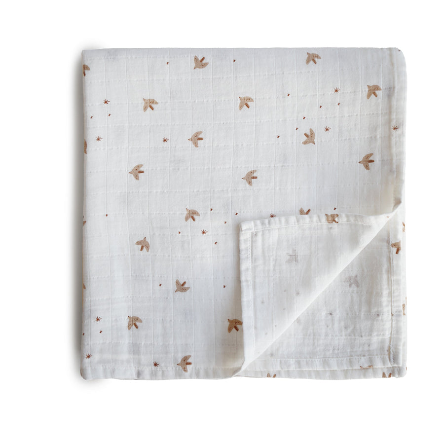 Muselina estampada Pajaritos- MUSHIE
