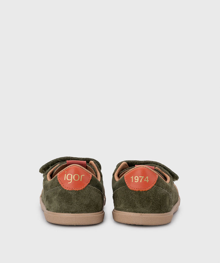 Deportiva Tennis Suede Kaki- IGOR