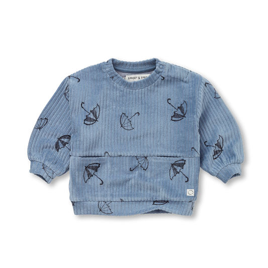 Sudadera velvet estampado paraguas- SPROET & SPROUT