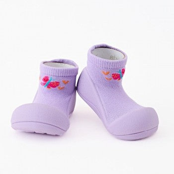 Zapatos primeros pasos ATTIPAS MARIPOSA PÚRPURA- BUTTERFLY PURPLE - ATTIPAS