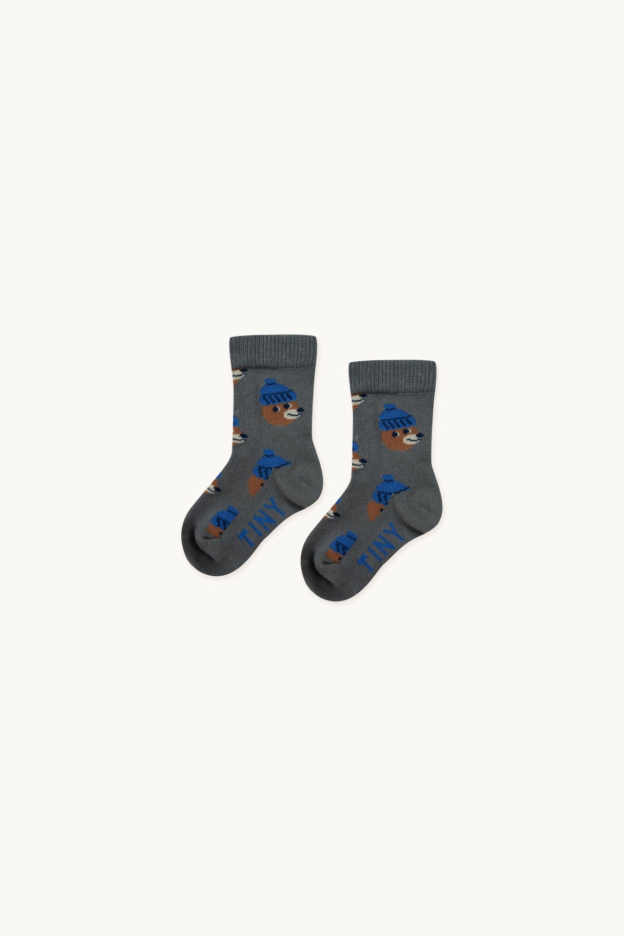 Calcetines medianos BEAR gris BB- TINY COTTONS