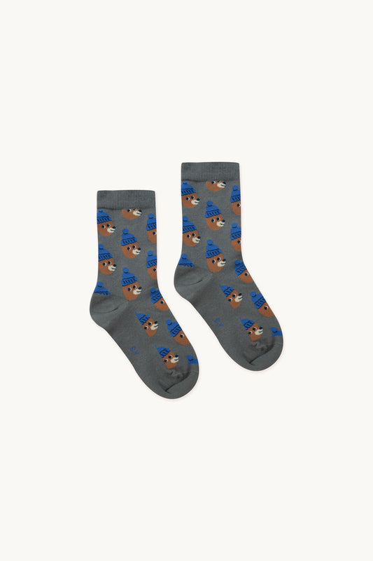 Calcetines medianos BEAR gris- TINY COTTONS