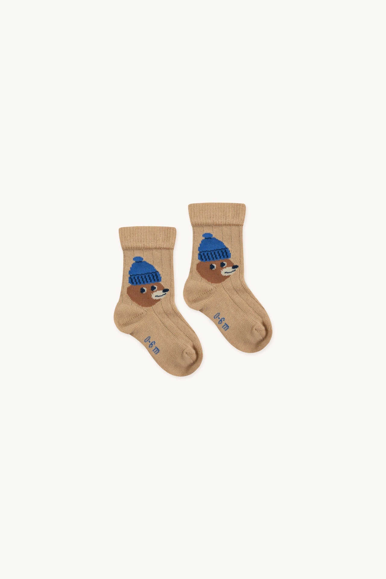 Calcetines medianos BEAR camel BB- TINY COTTONS