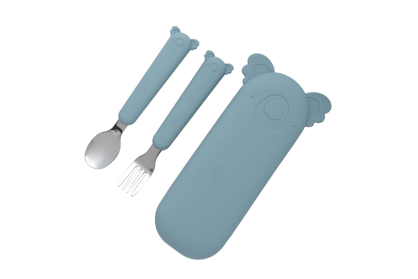 Juego de cubiertos con estuche de Koala Azul- THE COTTON CLOUD