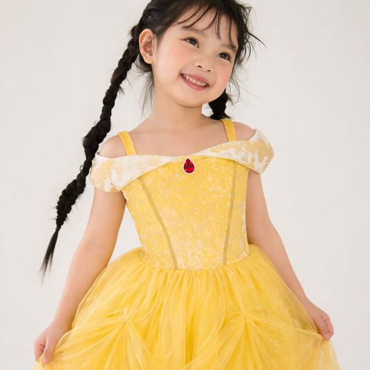 Disfraz de princesa Velvet de Bella Amarillo- GREAT PRETENDERS