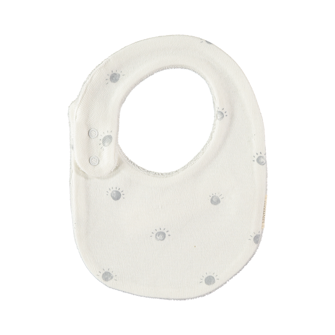 Babero reversible ENJOY estampado SUN en azul- LILLYMOM