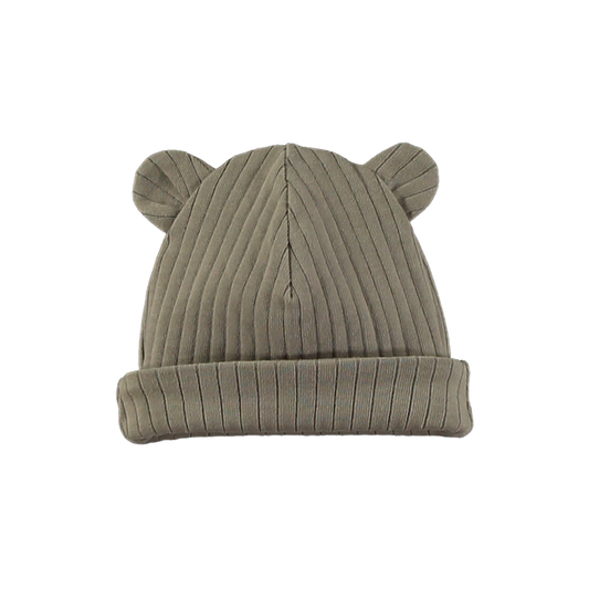 Gorro orejitas de canalé SWEET MAXI RIB NOUGAT- LILLYMOM