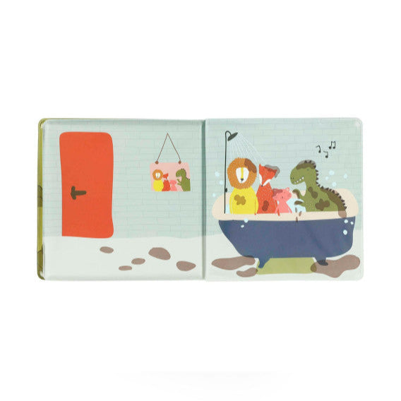 Libro de baño que cambia de color Muddy Mr Dino- TRIXIE