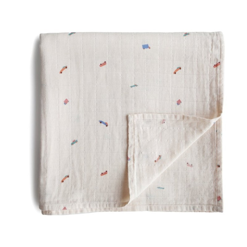 Muselina estampada coches- MUSHIE