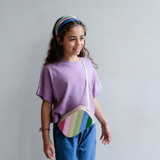 Diademas Dorada Malva Azul- MIMI & LULA