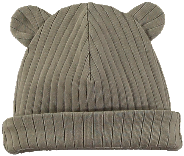 Gorro orejitas de canalé SWEET MAXI RIB NOUGAT- LILLYMOM