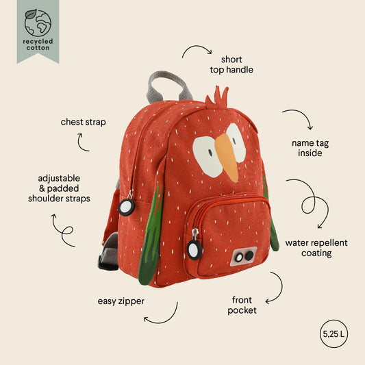 Mochila de Animales Pequeña Parrot- TRIXIE