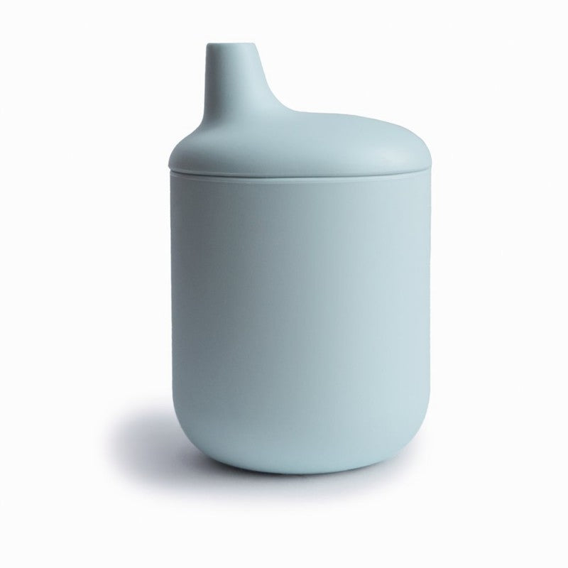 Taza didáctica silicona azul- MUSHIE