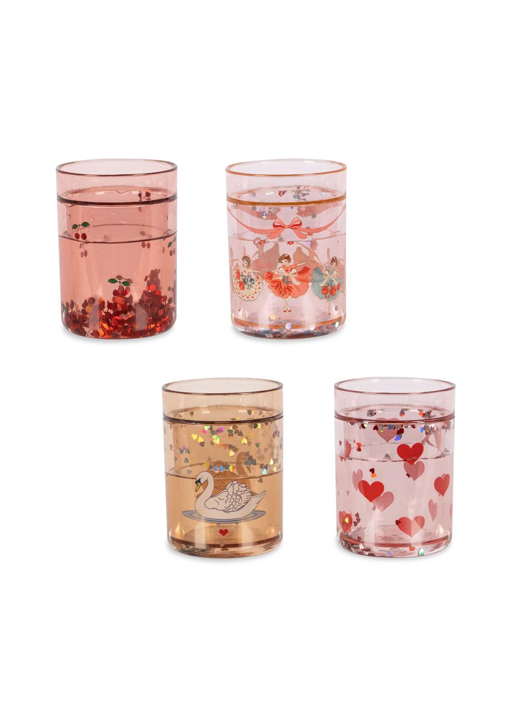 Vaso con purpurina multicolor- -KONGES SLØJD