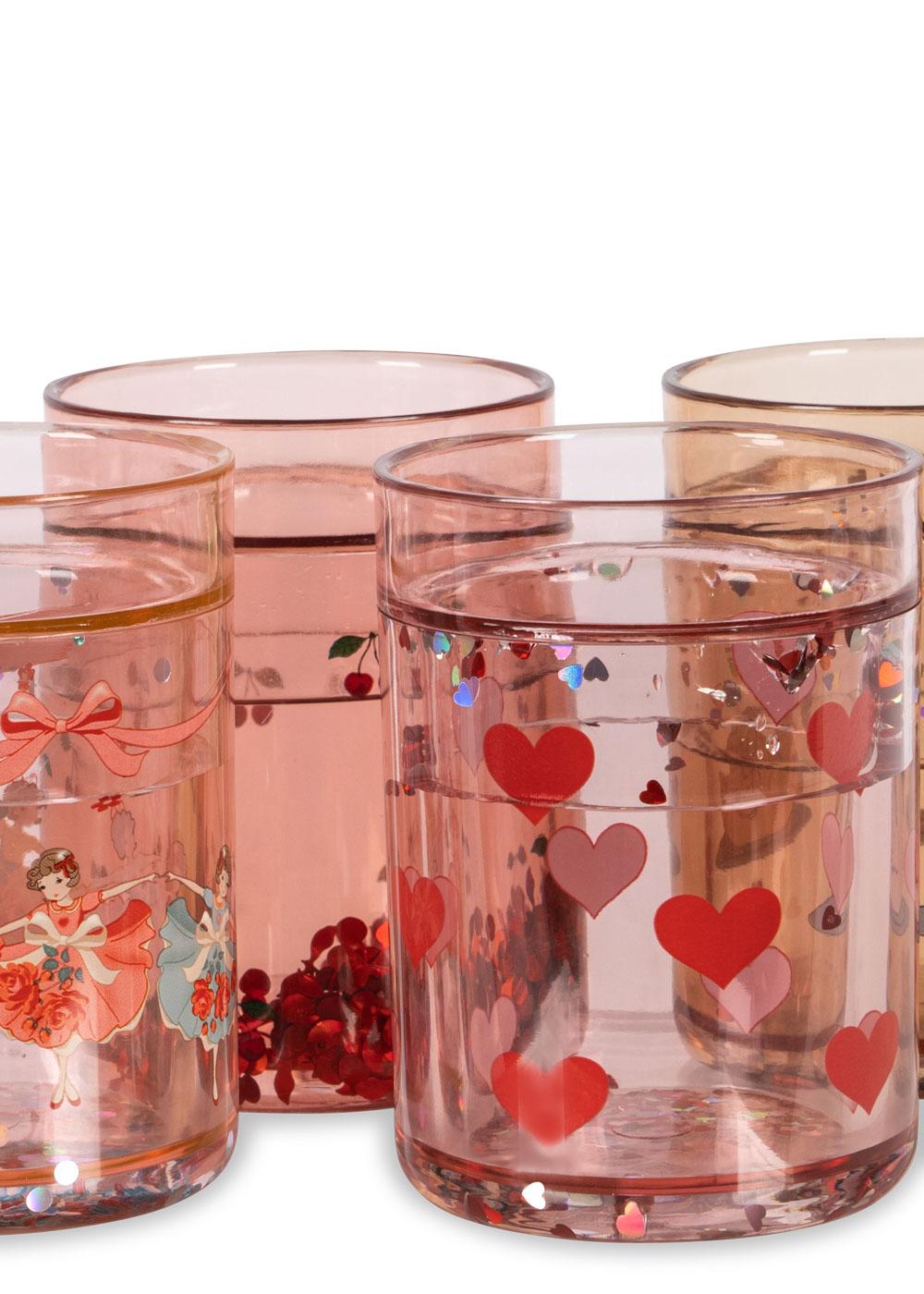 Vaso con purpurina multicolor- -KONGES SLØJD