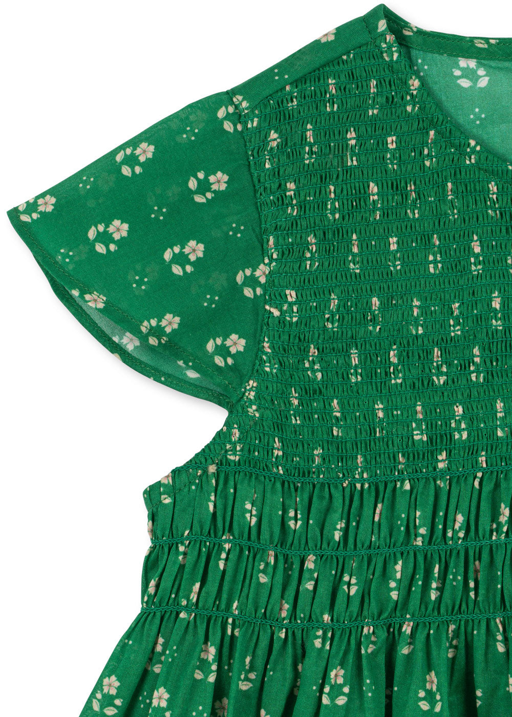 Vestido Floral Verde Cami -KONGES SLØJD