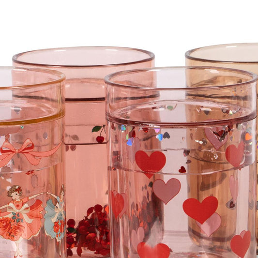 Vasos con purpurina Rosa - KONGES SLØJD