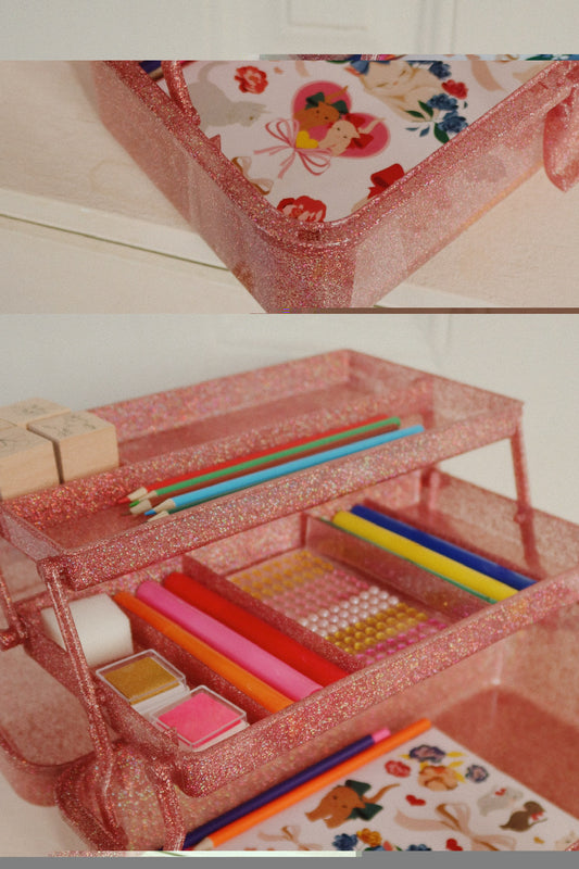 Caja de arte con purpurina-KONGES SLØJD