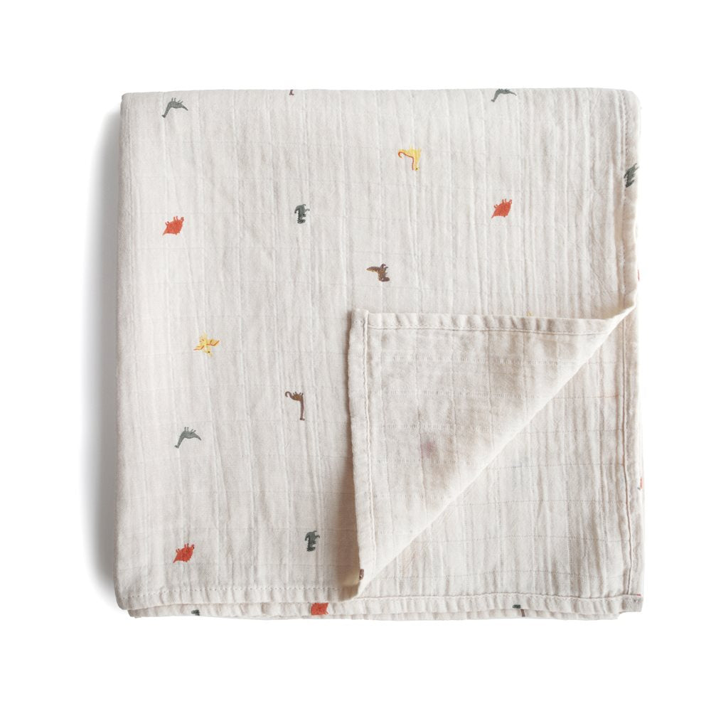 Muselina estampada dinosaurios- MUSHIE