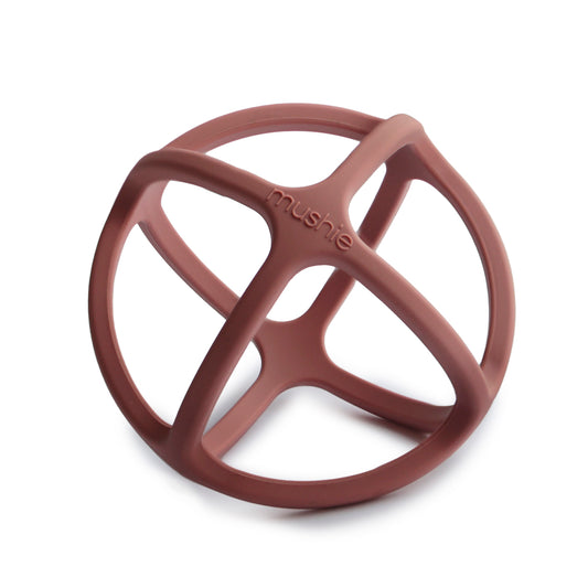 Mordedor silicona Bola Terracota- MUSHIE