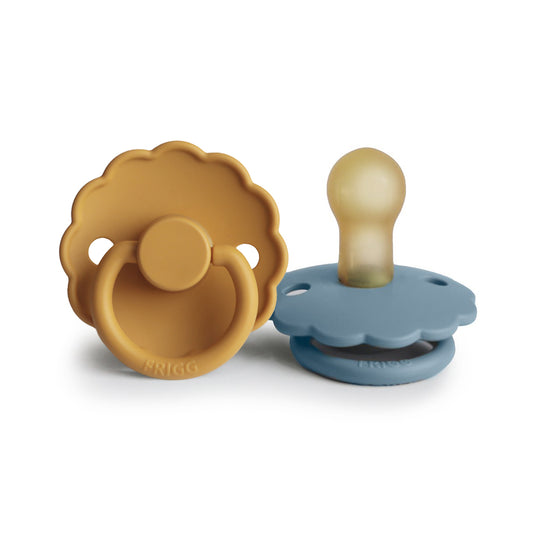 Pack 2 chupetes block latex daisy honey gold Mushie