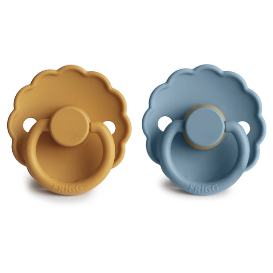 Pack 2 chupetes block latex daisy honey gold Mushie