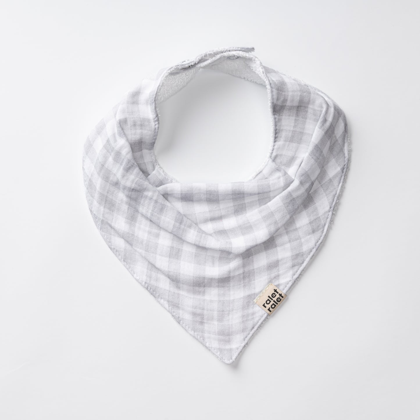Bandana muselina vichy gris- RALET RALET
