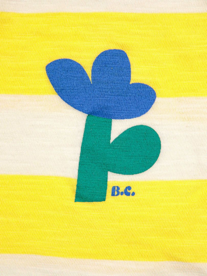 Camiseta rayas amarillas con volantes- BOBO CHOSES