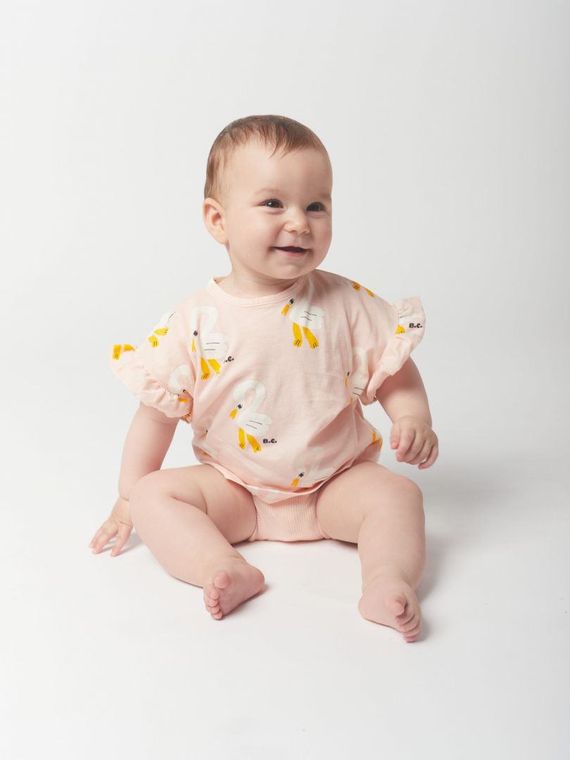 Camiseta estampado pelícano con volantes- BOBO CHOSES
