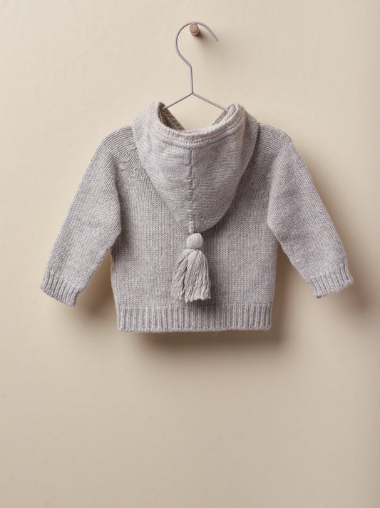 Cardigan de punto con capucha- WE DOBLE