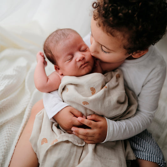 Muselina estampada Arcoíris- MUSHIE