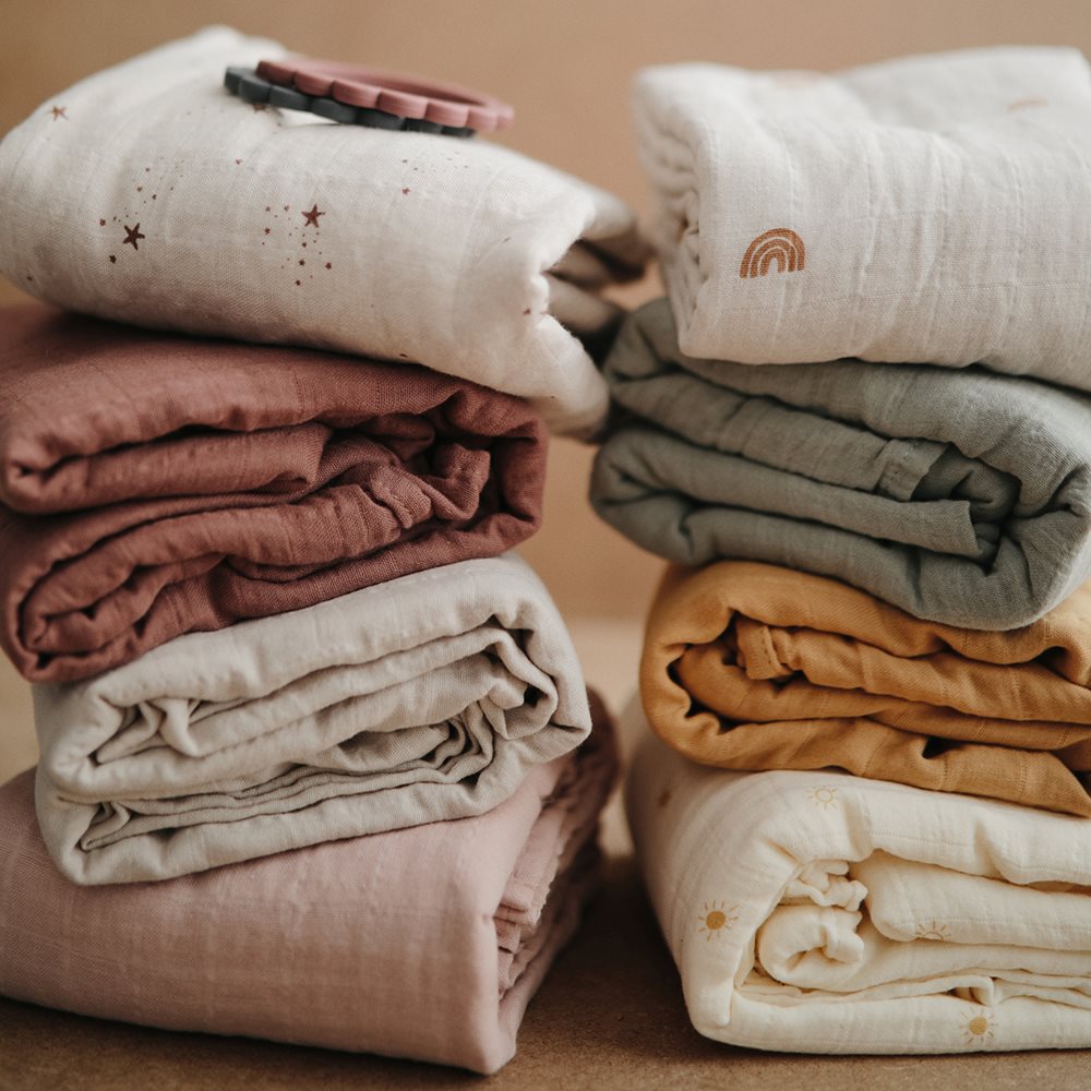 Muselina estampada arcoíris- MUSHIE