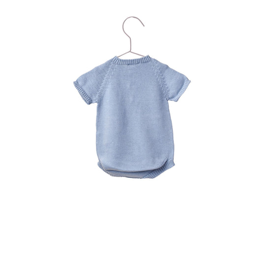 Pelele de tricot celeste- WEDOBLE