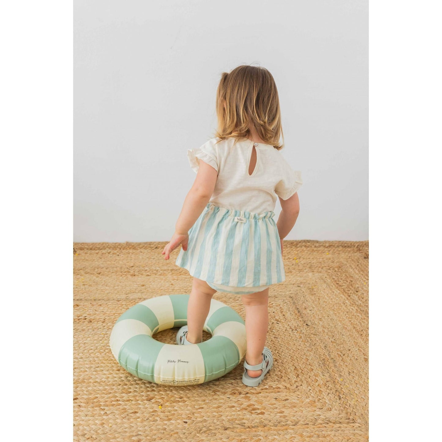 Vestido combinado de rayas BB- BÚHO