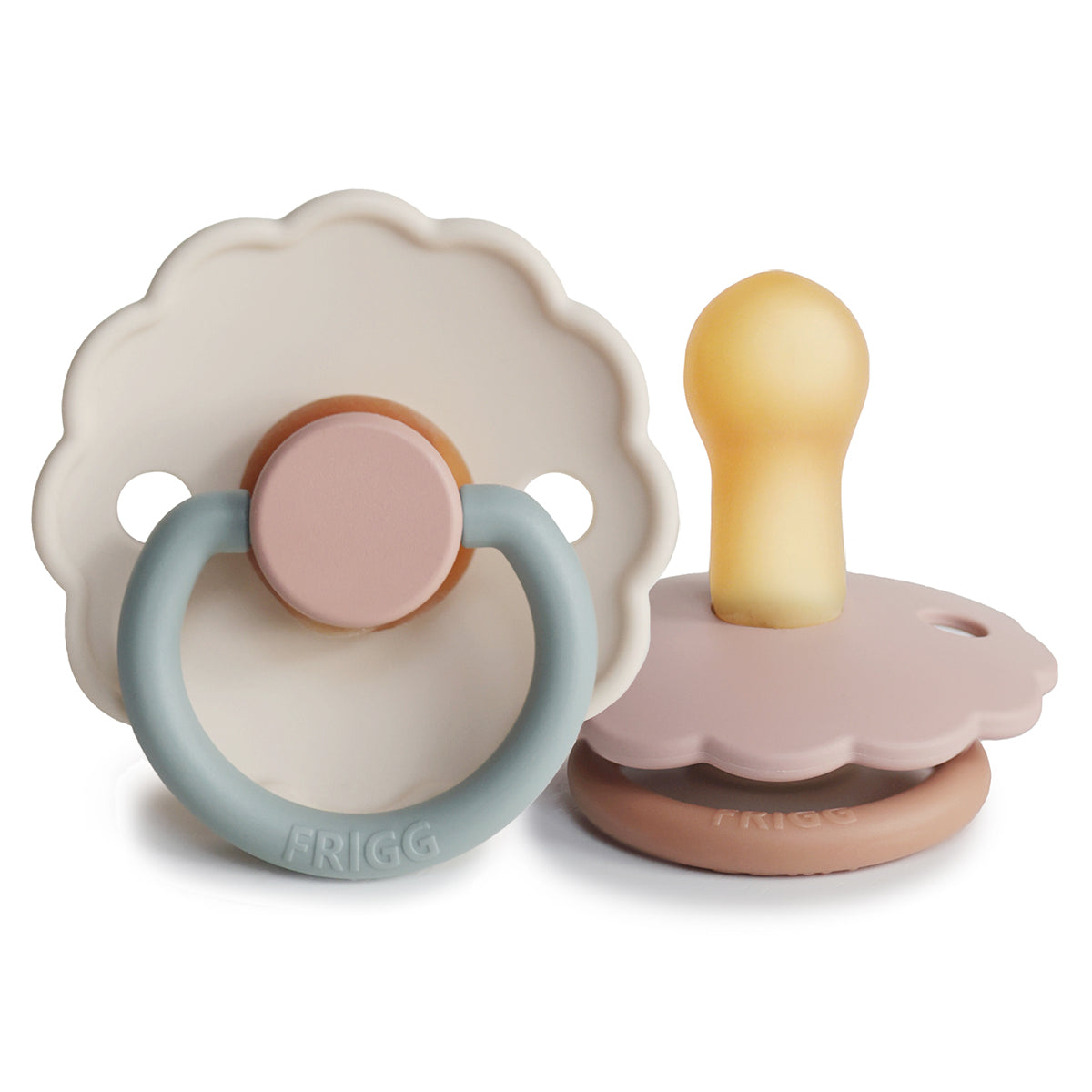 Pack 2 chupetes latex daisy cotton candy Mushie