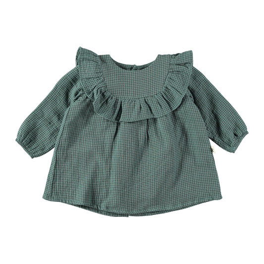 Vestido de cuadros verdes - PETIT INDI