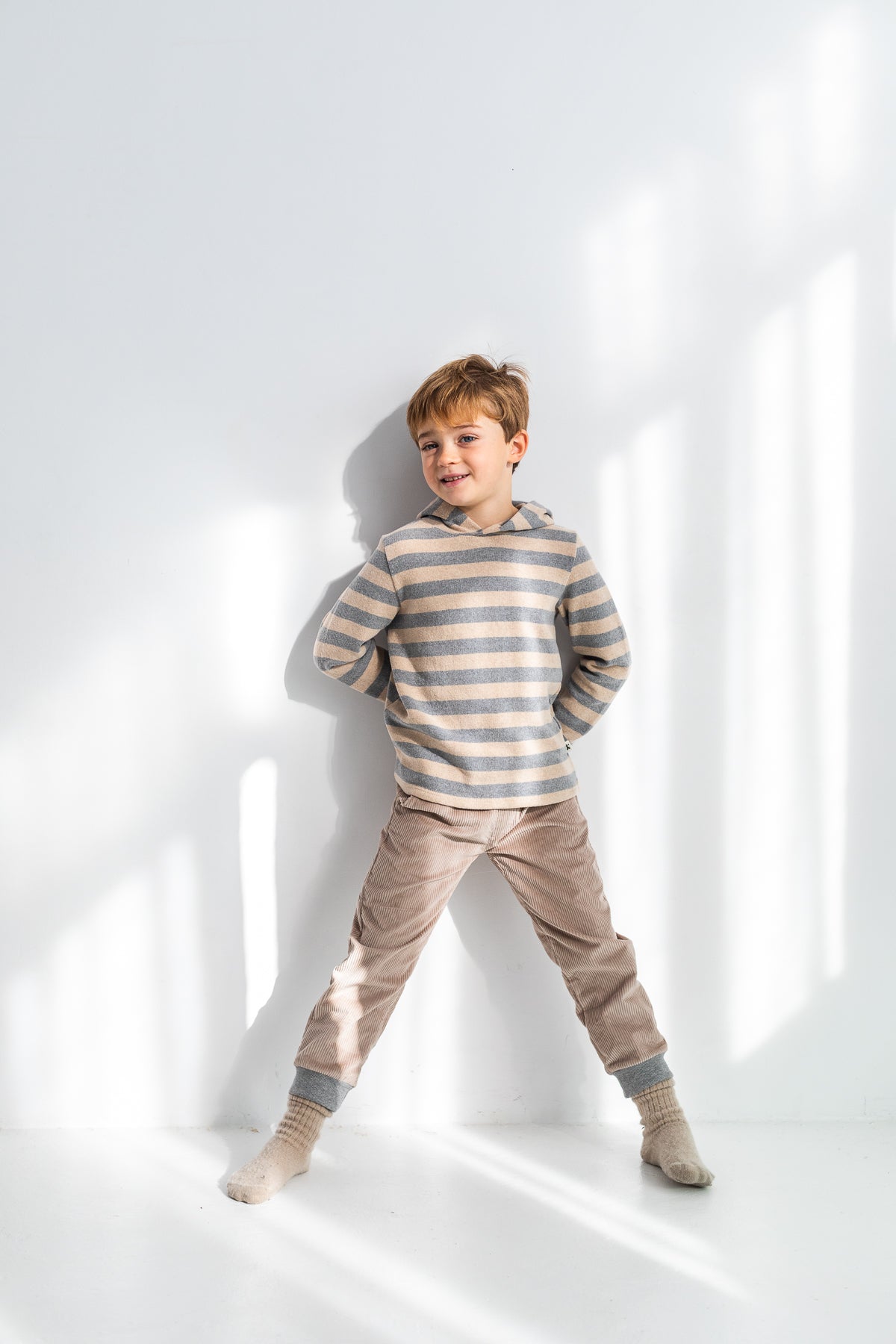 Pantalones de pana con goma a contraste - PETIT INDI
