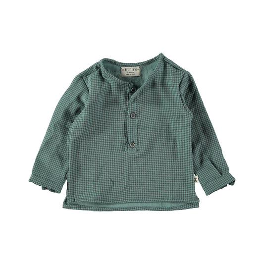 Camisa de cuadros verdes- PETIT INDI