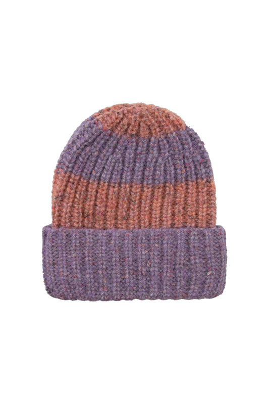 Gorro rayas grandes lila y rosa- TINYCOTTONS
