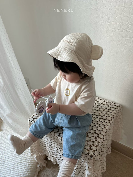 Pantalón con goma denim- Neneru