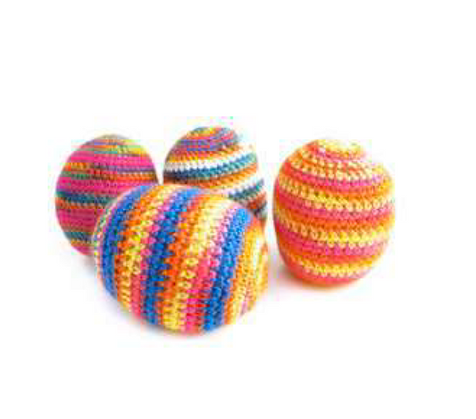 Pelota crochet multicolores- The Dida