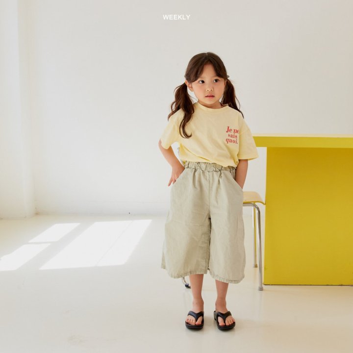 Camiseta manga corta estampado "Je ne sais quoi" - Weekly