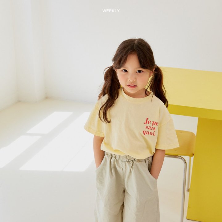 Camiseta manga corta estampado "Je ne sais quoi" - Weekly