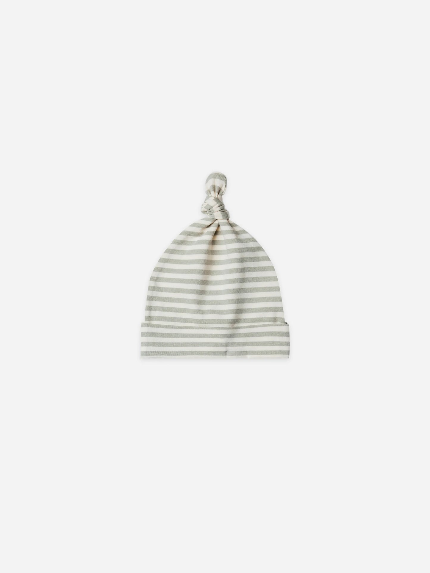 Gorro nudo de rayas pistacho- QUINCY MAE