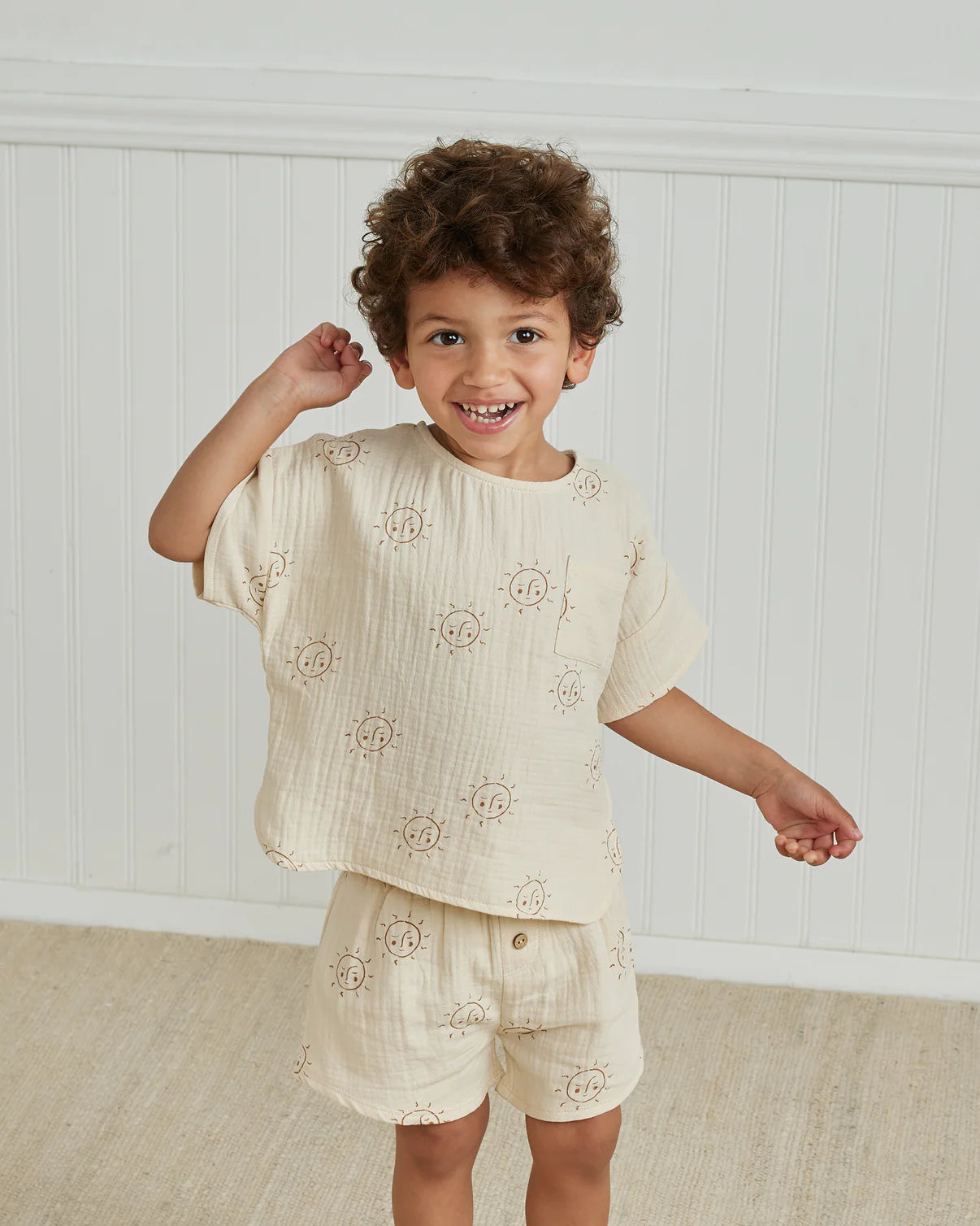 Camisa con estampado de Sol- QUINCY MAE