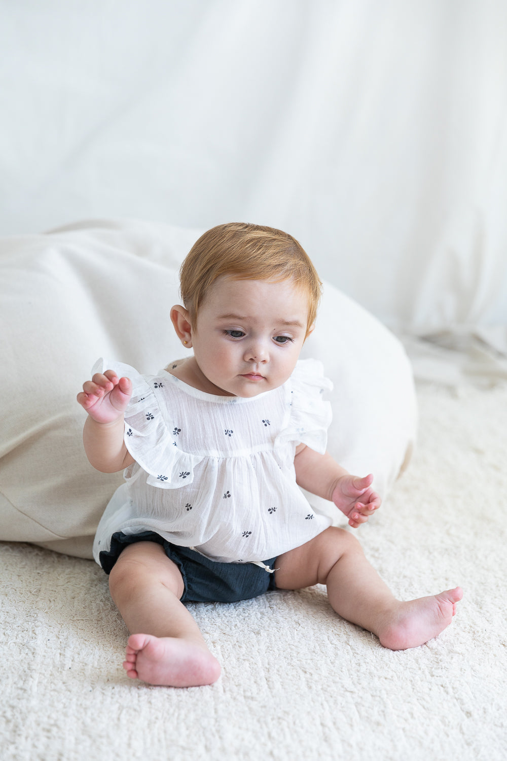 Blusa estampada con volantes - Petit Indi